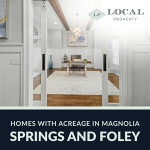 Homes With Acreage in Magnolia Springs and Foley